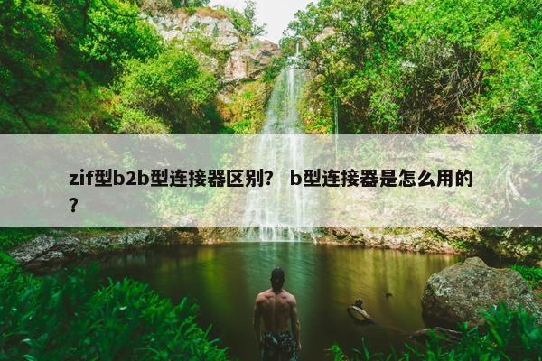 zif型b2b型连接器区别？ b型连接器是怎么用的？