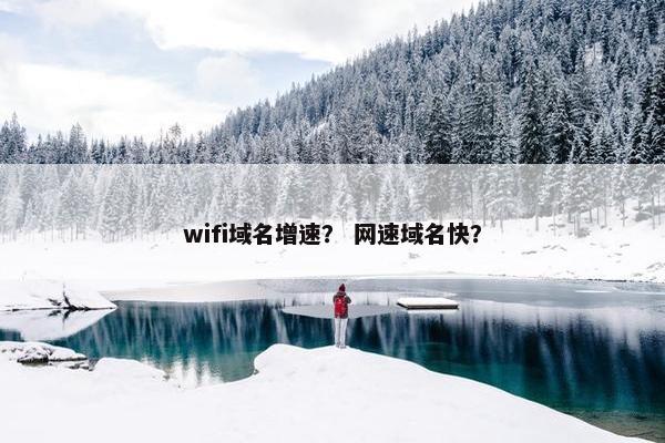 wifi域名增速？ 网速域名快？