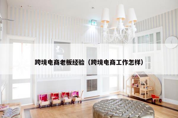 跨境电商老板经验（跨境电商工作怎样）