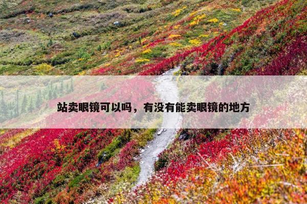站卖眼镜可以吗，有没有能卖眼镜的地方