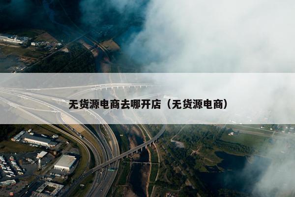 无货源电商去哪开店（无货源电商）