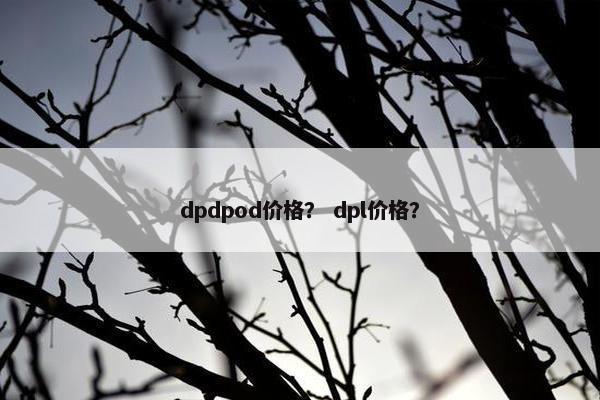 dpdpod价格？ dpl价格？