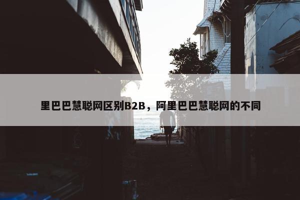 里巴巴慧聪网区别B2B，阿里巴巴慧聪网的不同