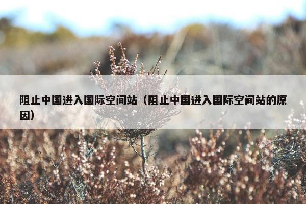阻止中国进入国际空间站（阻止中国进入国际空间站的原因）