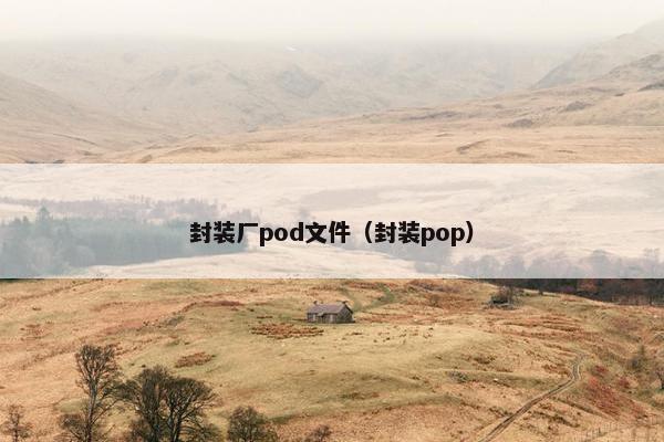 封装厂pod文件（封装pop）