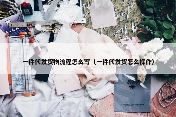一件代发货物流程怎么写（一件代发货怎么操作）