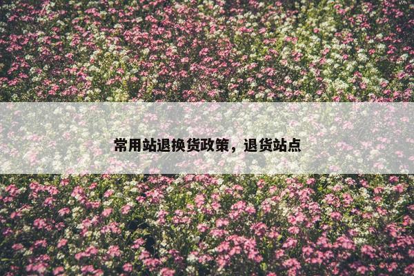 常用站退换货政策，退货站点