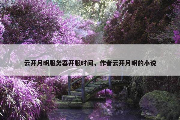 云开月明服务器开服时间，作者云开月明的小说