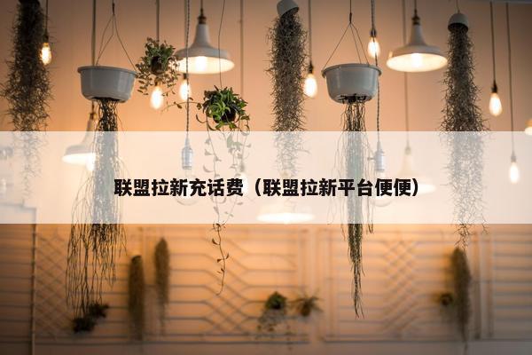 联盟拉新充话费（联盟拉新平台便便）