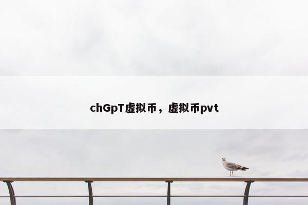 chGpT虚拟币，虚拟币pvt