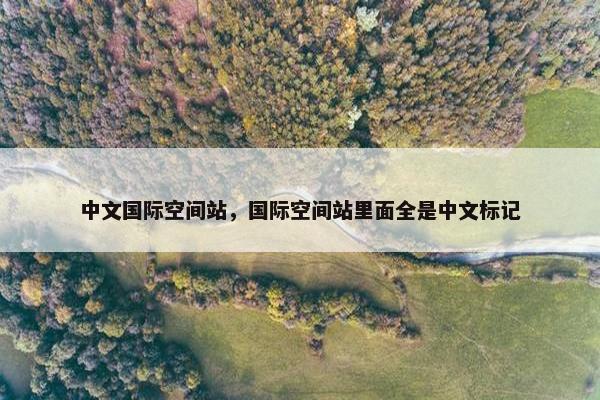 中文国际空间站，国际空间站里面全是中文标记