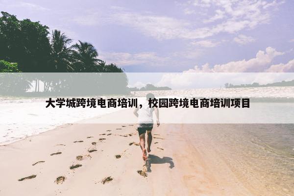 大学城跨境电商培训，校园跨境电商培训项目