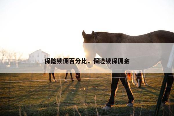 保险续佣百分比，保险续保佣金