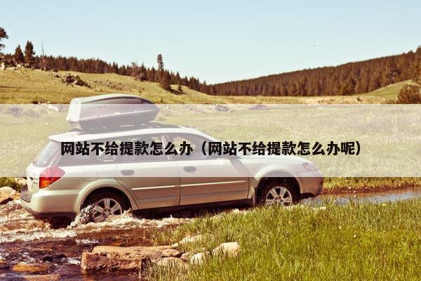 网站不给提款怎么办（网站不给提款怎么办呢）