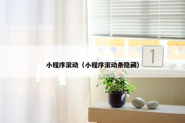 小程序滚动（小程序滚动条隐藏）