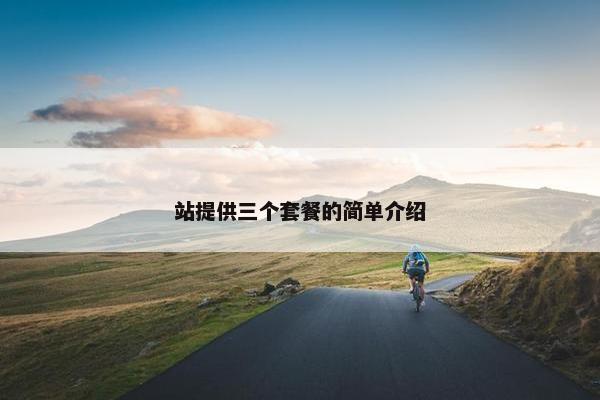站提供三个套餐的简单介绍