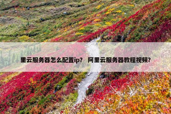 里云服务器怎么配置ip？ 阿里云服务器教程视频？