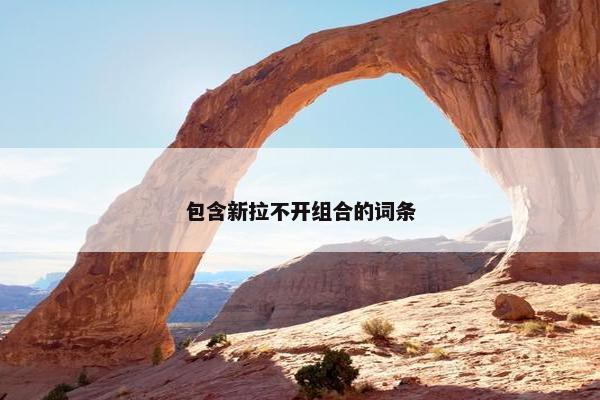 包含新拉不开组合的词条