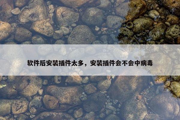 软件后安装插件太多，安装插件会不会中病毒