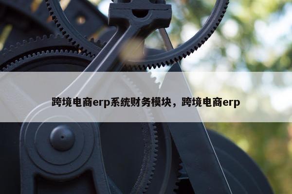 跨境电商erp系统财务模块，跨境电商erp