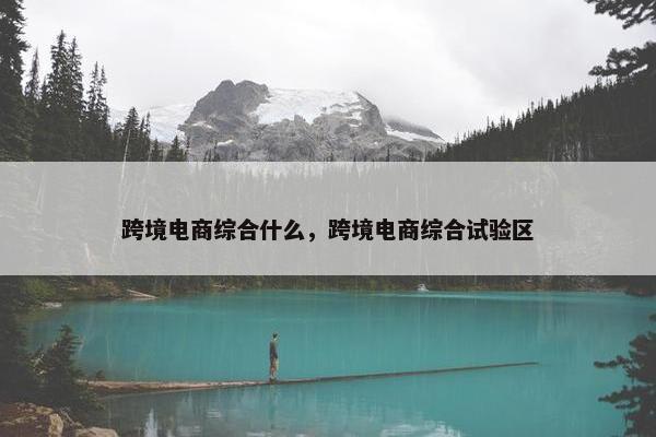 跨境电商综合什么，跨境电商综合试验区