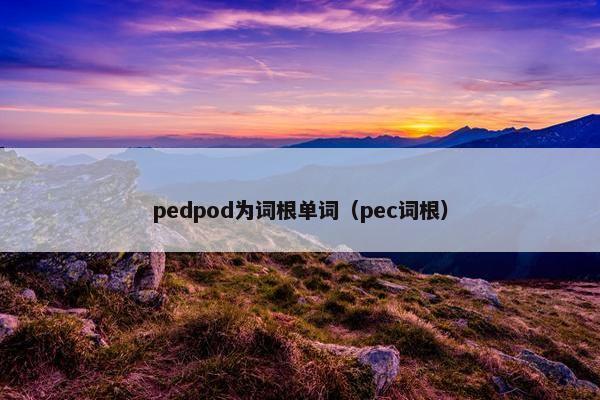 pedpod为词根单词（pec词根）