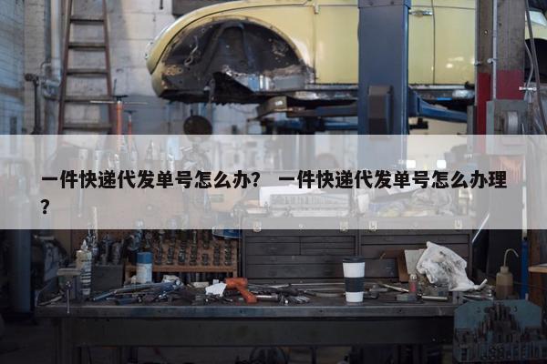 一件快递代发单号怎么办？ 一件快递代发单号怎么办理？