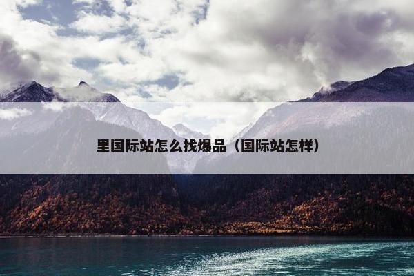 里国际站怎么找爆品（国际站怎样）