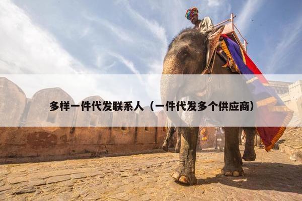 多样一件代发联系人（一件代发多个供应商）