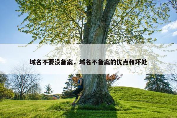 域名不要没备案，域名不备案的优点和坏处