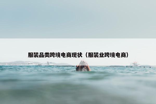 服装品类跨境电商现状（服装业跨境电商）