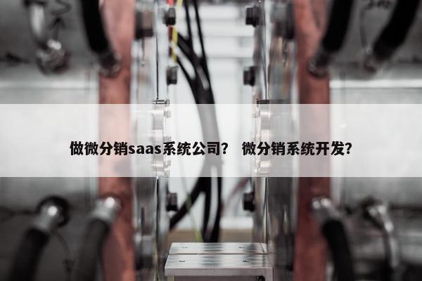 做微分销saas系统公司？ 微分销系统开发？