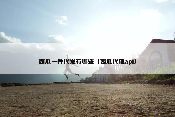 西瓜一件代发有哪些（西瓜代理api）