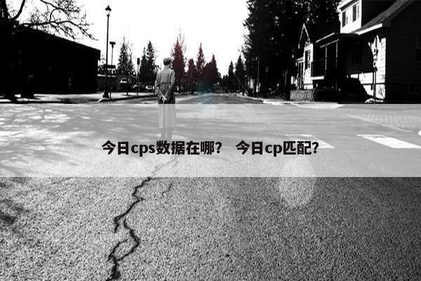 今日cps数据在哪？ 今日cp匹配？