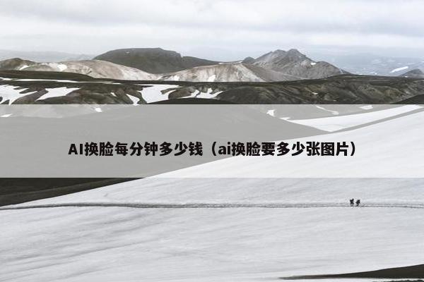 AI换脸每分钟多少钱（ai换脸要多少张图片）