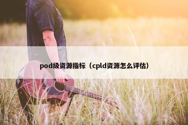 pod级资源指标（cpld资源怎么评估）