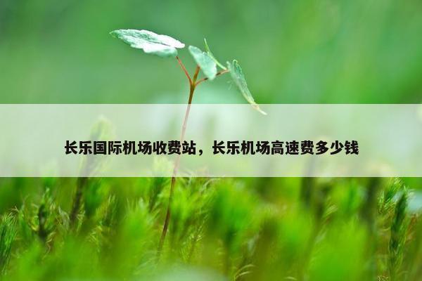 长乐国际机场收费站，长乐机场高速费多少钱