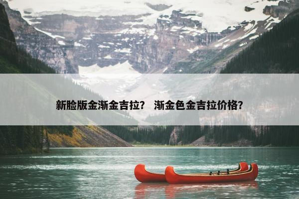 新脸版金渐金吉拉？ 渐金色金吉拉价格？