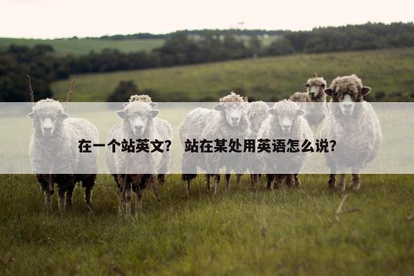 在一个站英文？ 站在某处用英语怎么说？
