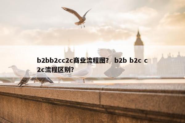 b2bb2cc2c商业流程图？ b2b b2c c2c流程区别？