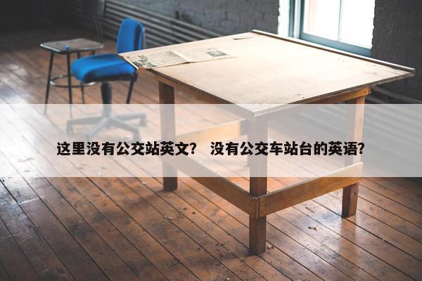 这里没有公交站英文？ 没有公交车站台的英语？