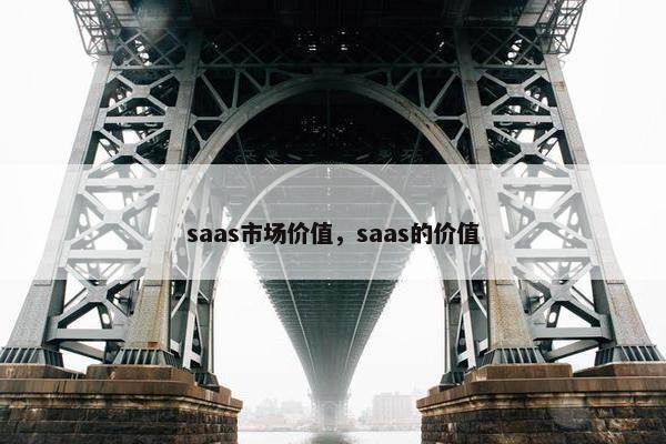 saas市场价值，saas的价值