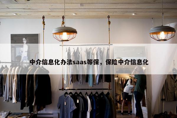 中介信息化办法saas等保，保险中介信息化