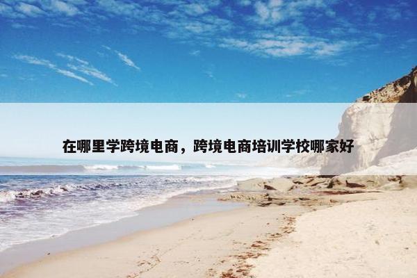 在哪里学跨境电商，跨境电商培训学校哪家好