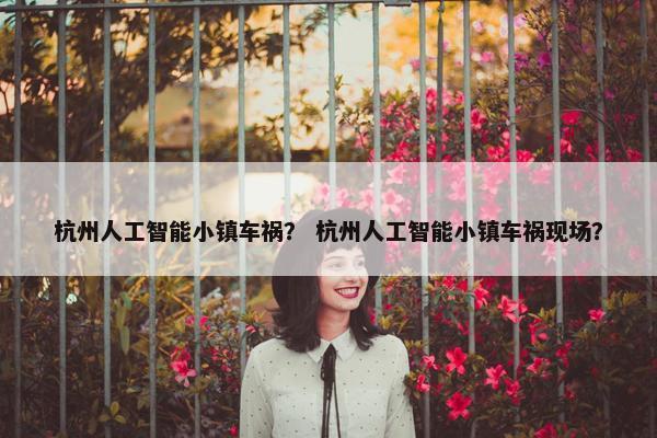 杭州人工智能小镇车祸？ 杭州人工智能小镇车祸现场？