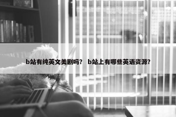 b站有纯英文美剧吗？ b站上有哪些英语资源？