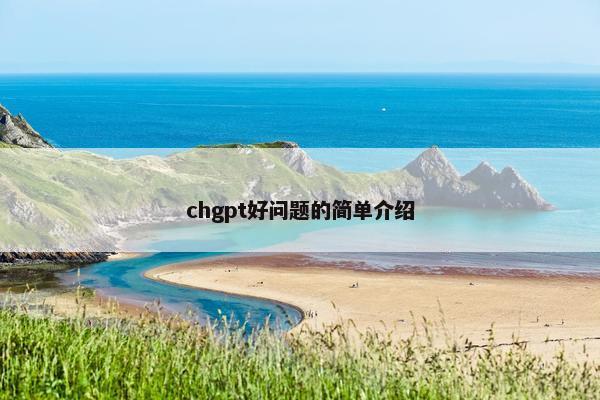 chgpt好问题的简单介绍