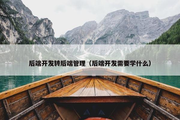 后端开发转后端管理（后端开发需要学什么）
