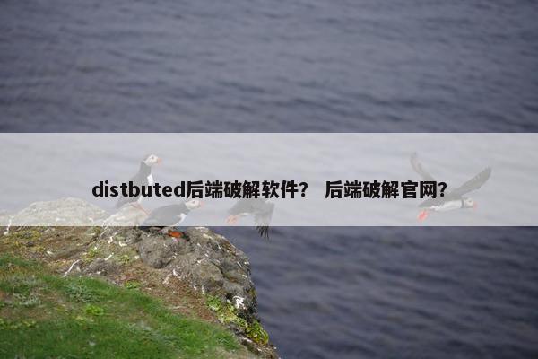distbuted后端破解软件？ 后端破解官网？