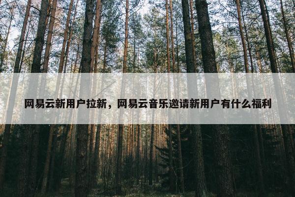 网易云新用户拉新，网易云音乐邀请新用户有什么福利